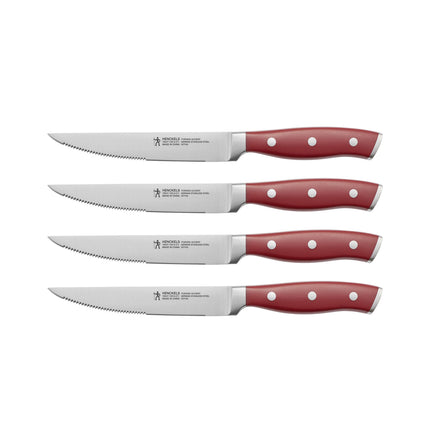 Henckels Forged Accent 4 Piece, Steak set, red