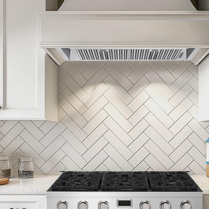 Vesta Vancouver 30" | Silver | 6" Top Vent Design