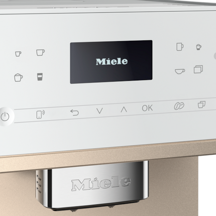 Miele CM 6360 MilkPerfection Countertop Coffee Machine - Lotus white