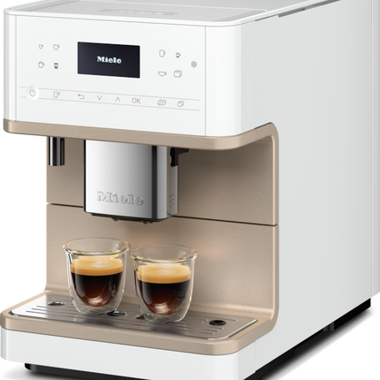 Miele CM 6360 MilkPerfection Countertop Coffee Machine - Lotus white