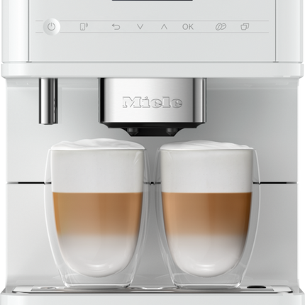 Miele CM 6160 MilkPerfection Countertop Coffee Machine - Lotus white