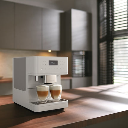 Miele CM 6160 MilkPerfection Countertop Coffee Machine - Lotus white