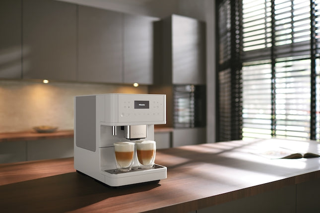 Miele CM 6160 MilkPerfection Countertop Coffee Machine - Lotus white
