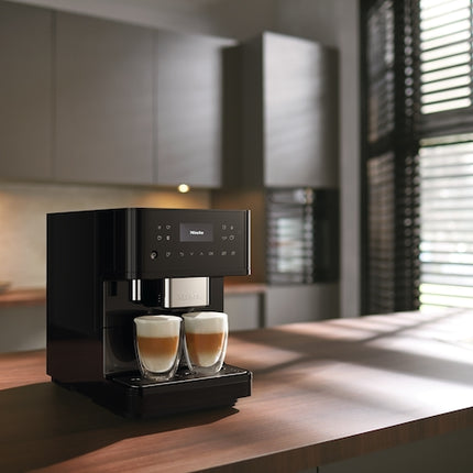 Miele CM 6160 MilkPerfection Countertop Coffee Machine - Obsidian black