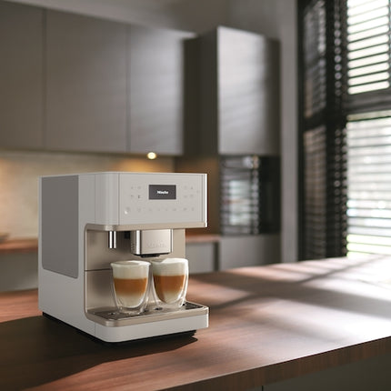 Miele CM 6360 MilkPerfection Countertop Coffee Machine - Lotus white