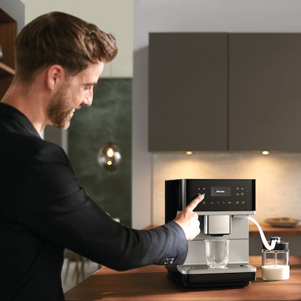 Miele CM 6160 Silver Edition Countertop Coffee Machine - Silver grey-met.