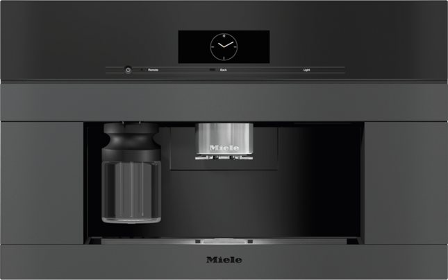 Miele CVA 7875 Built-in Coffee Machine with fresh water connection - Obsidian black matte