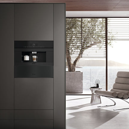 Miele CVA 7875 Built-in Coffee Machine with fresh water connection - Obsidian black matte