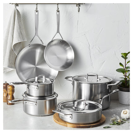 Demeyere Essential 5 10 Piece 18/10 Stainless Steel Cookware set