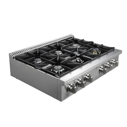 Vesta Quebec 36" Gas Rangetop | Silver