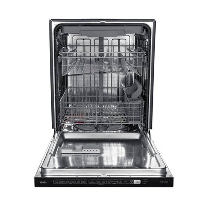 Vesta Sydney 24" Tall Tub Full Stainless Steel Built-In Dishwasher