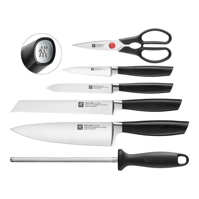 ZWILLING All * Star 7 Piece, Knife block set, silver, black