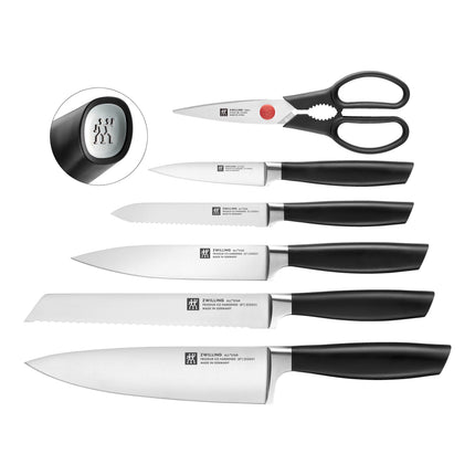 ZWILLING All * Star 7 Piece, Knife block set, silver, anthracite