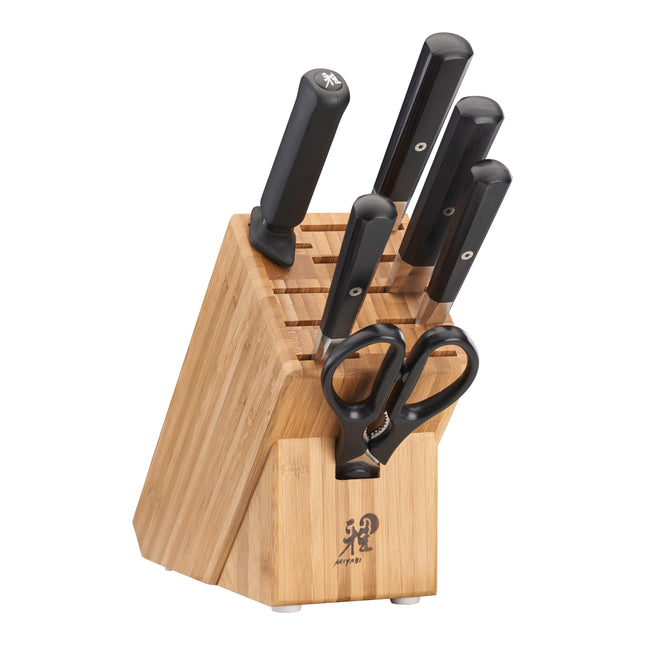 MIYABI KOH 4000FC 7 Piece, Knife block set, brown