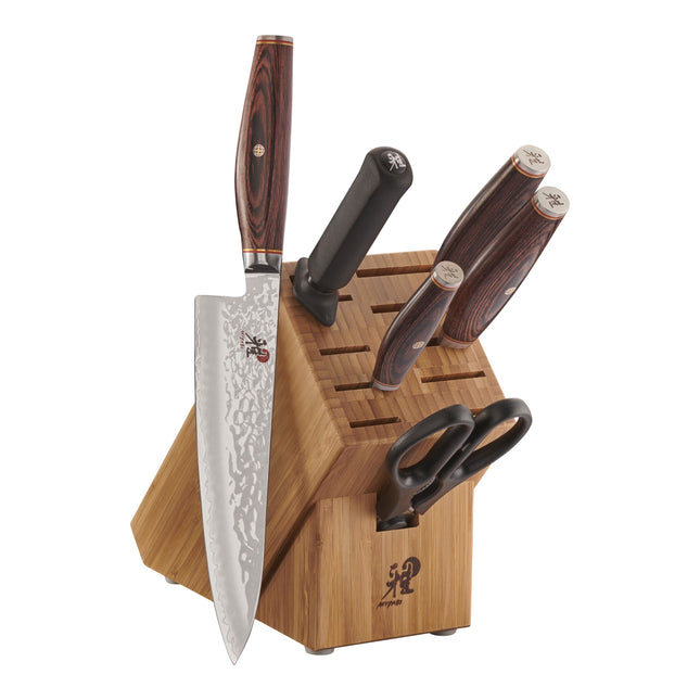MIYABI ARTISAN 6000MCT 7 Piece, Knife block set, nature