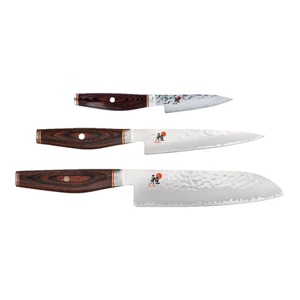 MIYABI ARTISAN 6000MCT 3 Piece, Knife set, brown