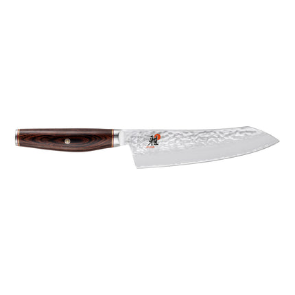 MIYABI ARTISAN 6000MCT 7-inch, Rocking santoku, brown
