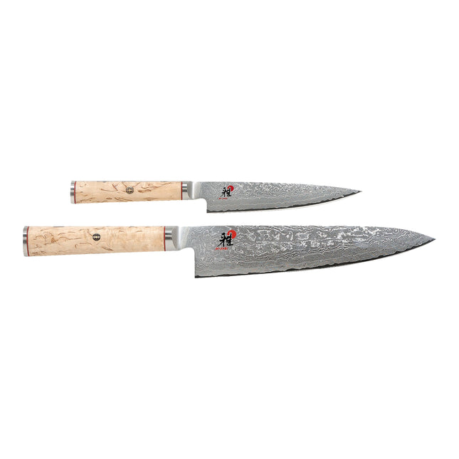 MIYABI BIRCHWOOD 5000MCD 2 Piece, Knife set, brown