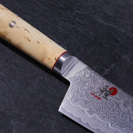 MIYABI BIRCHWOOD 5000MCD 7-inch, Rocking santoku, brown