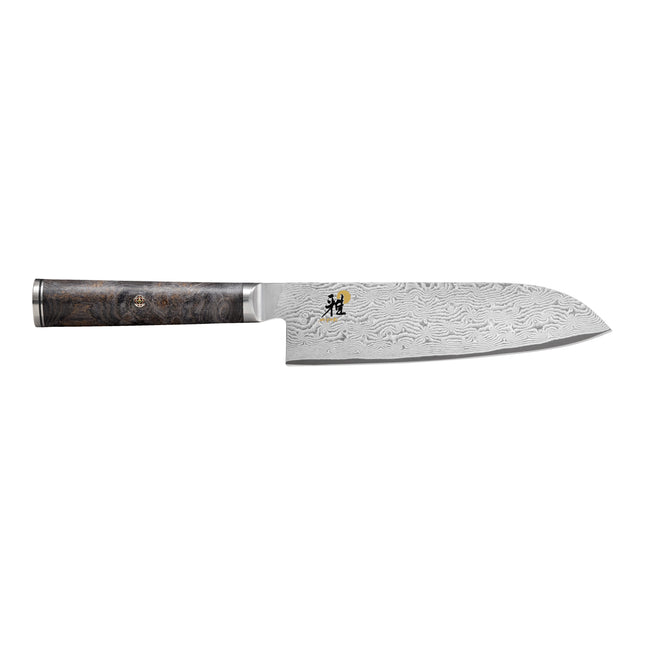 MIYABI BLACK 5000MCD67 7-inch, Santoku, brown