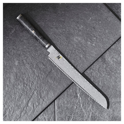 MIYABI BLACK 5000MCD67 9.5-inch, Bread knife, brown