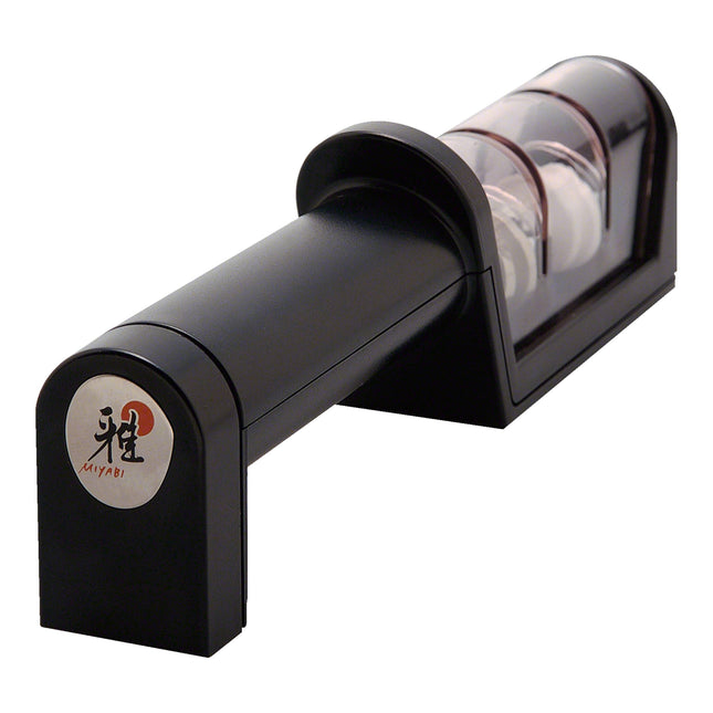 MIYABI Two-stage Diamond/Ceramic Handheld Knife Sharpener Knife sharpener black