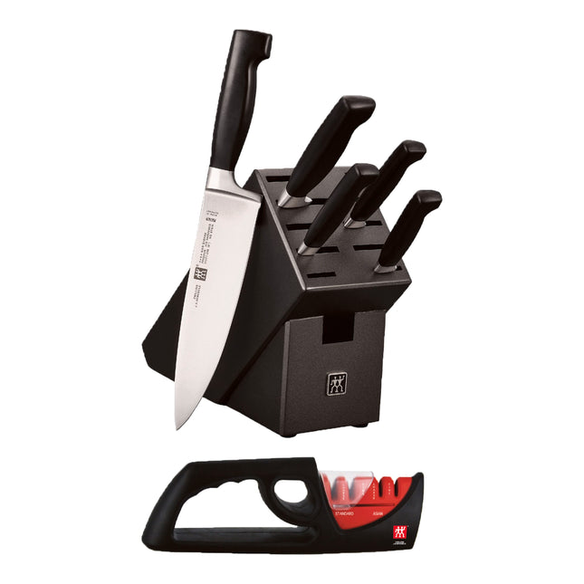 ZWILLING **** Four Star 7 Piece, Knife block set, black