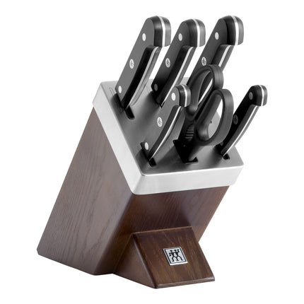 ZWILLING Gourmet 7 Piece, SELF-SHARPENING BLOCK SET, brown