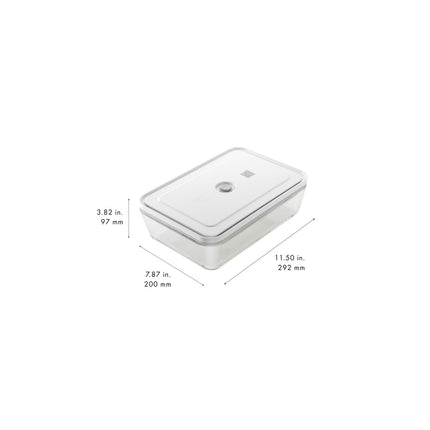 ZWILLING Fresh & Save Vacuum gratin dish, glass, grey