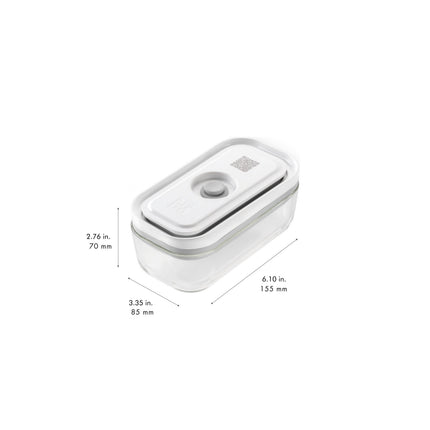 ZWILLING Fresh & Save S/M/L / 3 Piece Vacuum box set, glass, grey