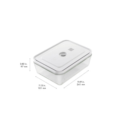 ZWILLING Fresh & Save Vacuum fridge box, glass, grey