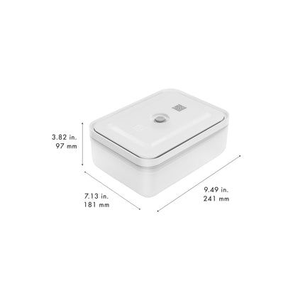 ZWILLING Fresh & Save Vacuum fridge box, plastic, semitransparent-grey