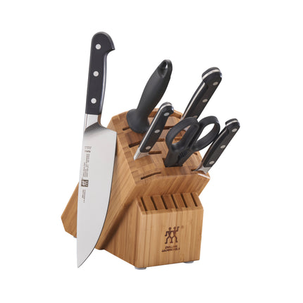 ZWILLING Pro 7 Piece, Knife block set, Bamboo