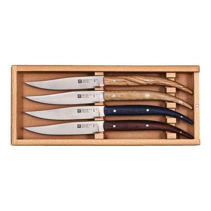ZWILLING Steak-Sets 4 Piece, TORO STEAK KNIVES, brown