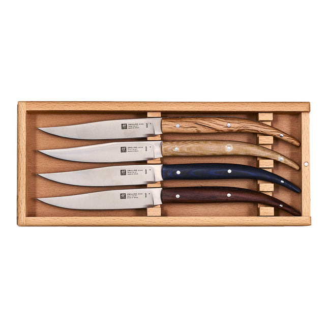 ZWILLING Steak-Sets 4 Piece, TORO STEAK KNIVES, brown