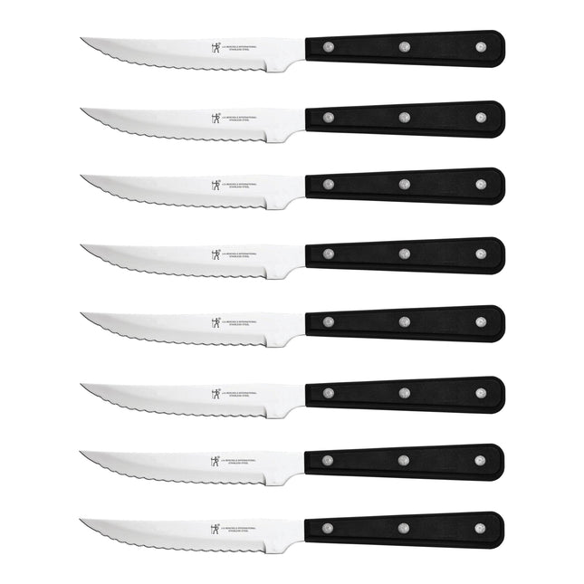 Henckels Eversharp 8 Piece, Steak set, black