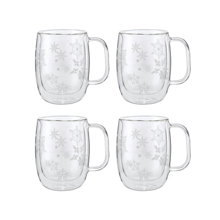 ZWILLING Sorrento Plus Snowflake double-walled mug set 4 Piece
