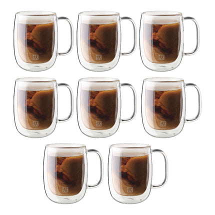 ZWILLING Sorrento Plus 8 Piece, Coffee Mug Set - Value Pack, transparent