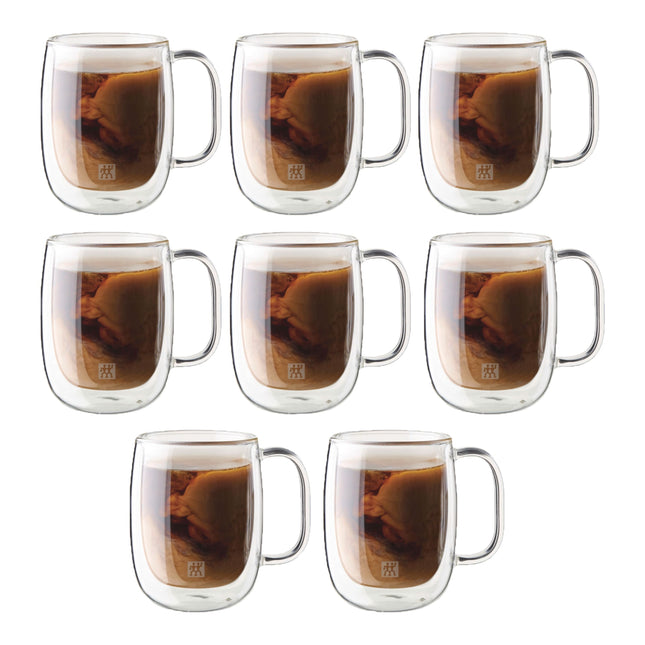 ZWILLING Sorrento Plus 8 Piece, Coffee Mug Set - Value Pack, transparent