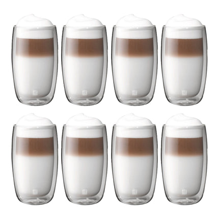 ZWILLING Sorrento 8 Piece, Latte Glass Set - Value Pack, transparent