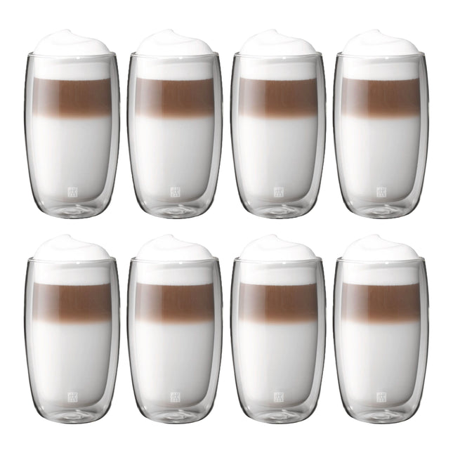 ZWILLING Sorrento 8 Piece, Latte Glass Set - Value Pack, transparent