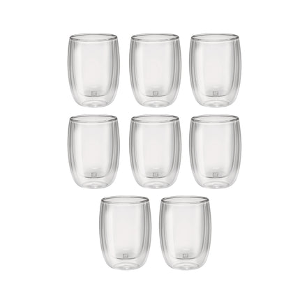 ZWILLING Sorrento 8 Piece, Coffee Glass Set - Value Pack, transparent