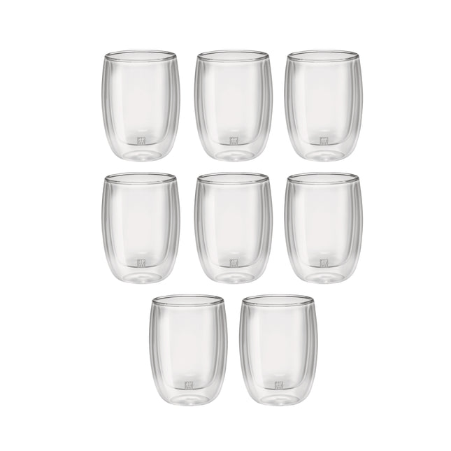 ZWILLING Sorrento 8 Piece, Coffee Glass Set - Value Pack, transparent