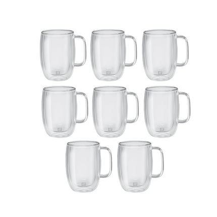 ZWILLING Sorrento Plus 8 Piece, Latte Mug Set - Value Pack, transparent