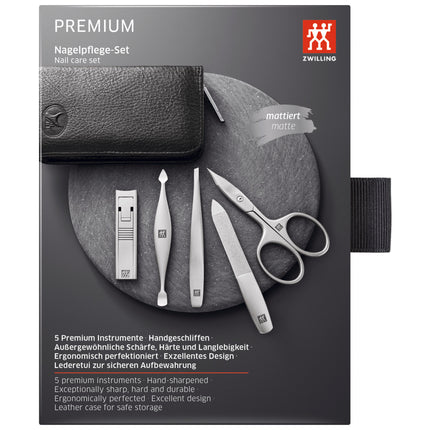 ZWILLING PREMIUM Yak Leather Zip Fastener Case