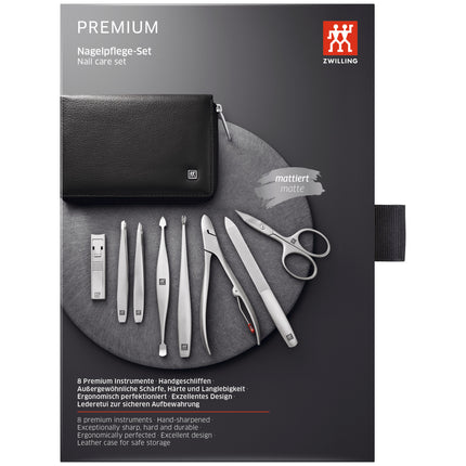 ZWILLING PREMIUM Nappa Leather Zip Fastener Case