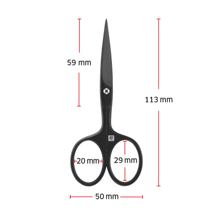 ZWILLING PREMIUM Beard scissors, stainless steel | black