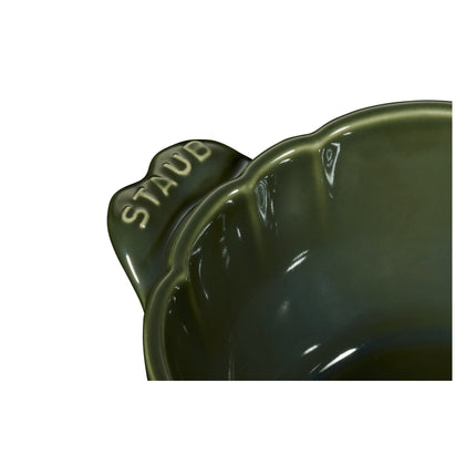 Staub Ceramique 450 ml ceramic artichoke Cocotte, basil-green