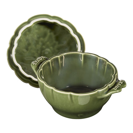 Staub Ceramique 450 ml ceramic artichoke Cocotte, basil-green