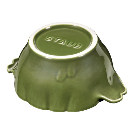 Staub Ceramique 450 ml ceramic artichoke Cocotte, basil-green